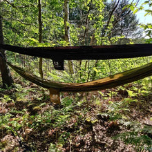 Charger l&#39;image dans la galerie, hamac vert et hamac parachute noir
